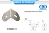 Stainless Steel Restroom Accessories Shower Hinge Connector Glass Wall Corner Clip Fitting Connector-DDWC001