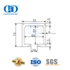 Folding Top Hung Stainless Steel Sliding Glass Clamp Folding Door System Glass Accessories For Bathroom Lavatory-DDGS148