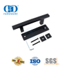 China Manufacturer Stainless Steel Matt Black Kitchen Sliding Barn Door Handle Set Double Sided Door Handle-DDBD103 Black