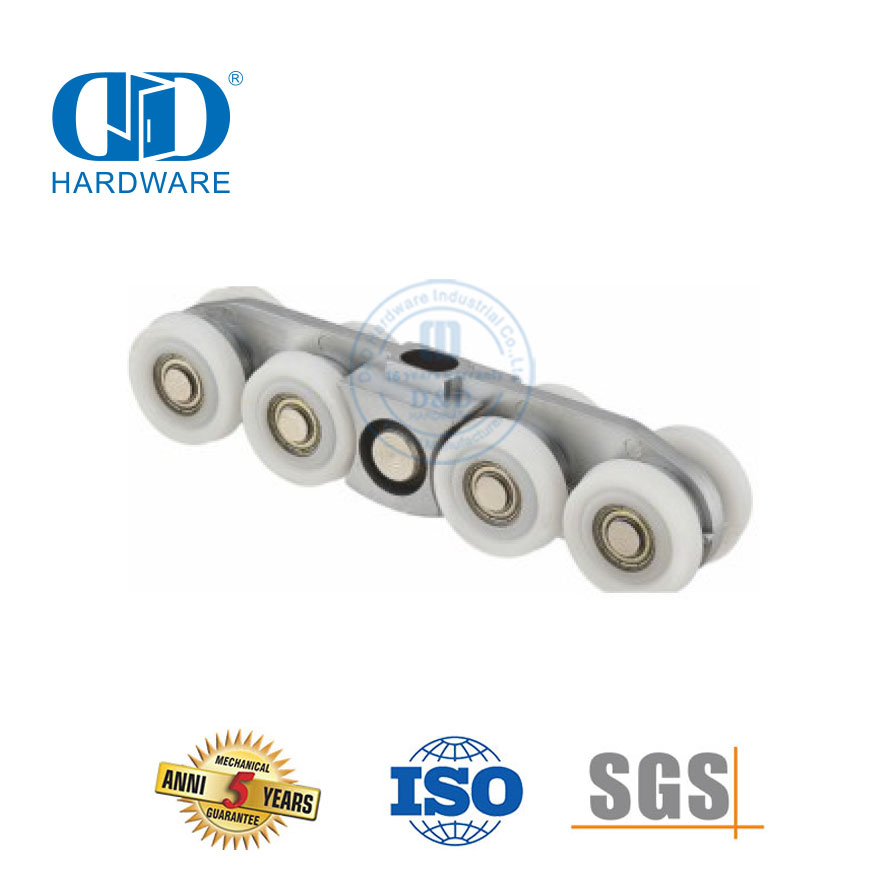 Stainless Steel Sliding Door Hanging Roller Glass Hardware Door Fitting For Bathroom Restroom-DDGS152