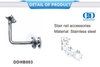 Stainless Steel Staircase Railing Wall Bracket Wall Mount Bracket Glass Fitting Handrail Bracket-DDHB003
