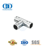 Stainless Steel Round Pipe Connector Commercial Shower Cubicle System Glass Panel Bracket Connector-DDSC036