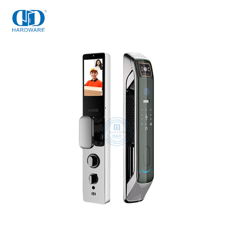 WiFi Camera Monitor Audio And Capture Picture Automatic Fingerprint/Palm/Face Recognition Door Lock -DDEL008