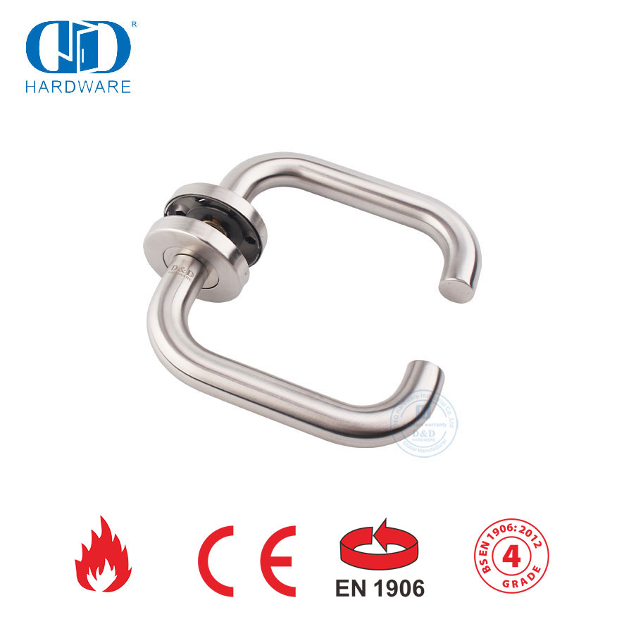 Suitable for Metal Door EN 1906 SUS 316 Hollow Lever Handle-DDTH001-SSS