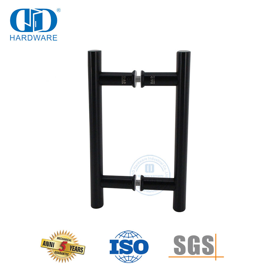 Double Side Interior Door Pull Handle for Commercial Sliding Glass Door-DDPH001-A Φ25-SB