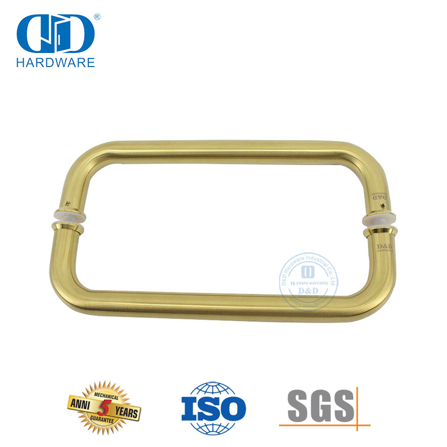 Bathroom Door Accessories Towel Bar Sliding Glass Door Back To Back Pull Handle-DDPH007-A-SB