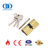 EN 1303 Satin Brass Euro Standard Universal Hardware Double Cylinder Lock-DDLC003-70mm-SB