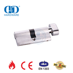 Satin Chrome Finish EN 1303 Certification Bathroom Lock Cylinder-DDLC007-70mm-SC