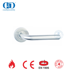 BS EN 1906 Certificated L Shape Front Outside Door Handle-DDTH010-SSS