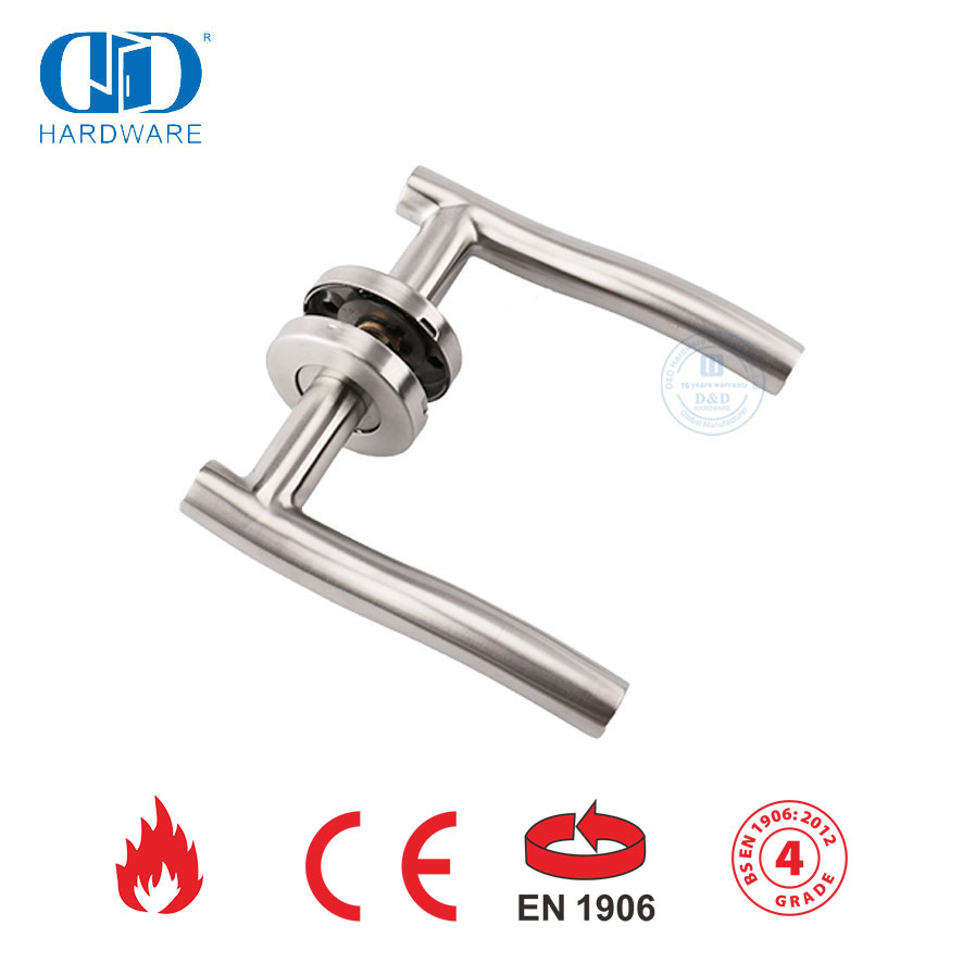 EN 1906 Metal Main Door Hardware Flush Mount Door Handle-DDTH007-SSS