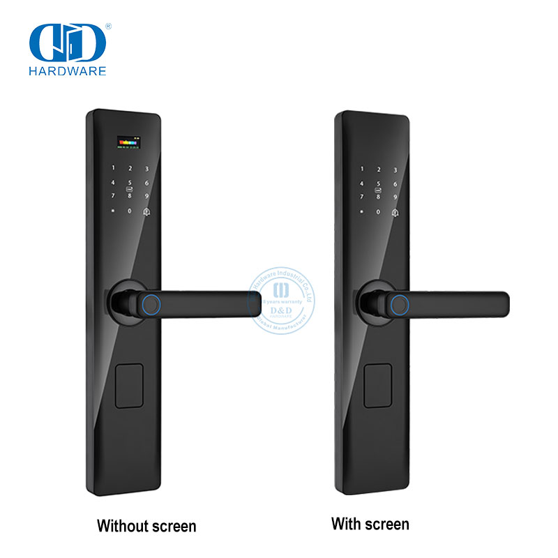 Front Door Handle Electronic Fingerprint Smart House Lock with Screen-DDDL001