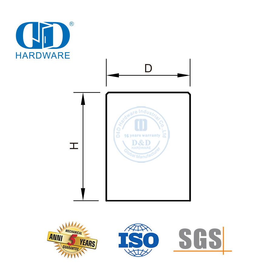 Square Small Furniture Kitchen Cabinet Pulls And Knobs-DDFH063