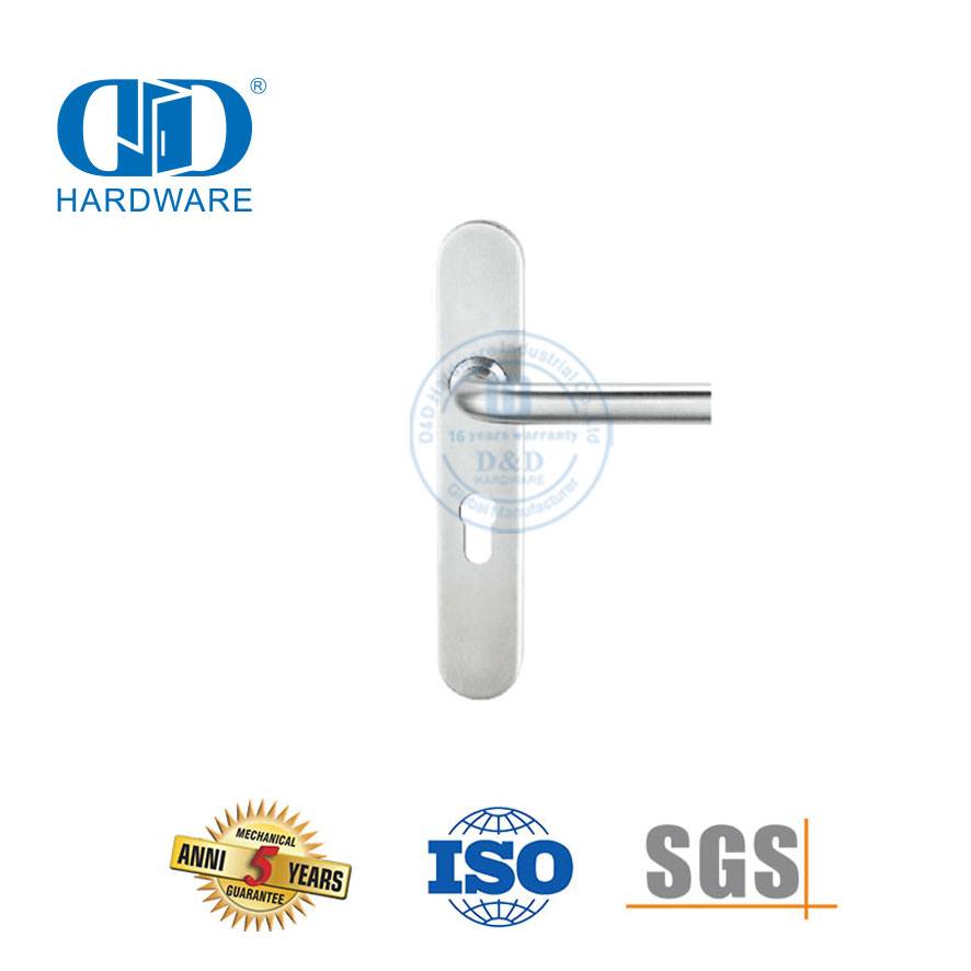 Office Used Lock Stainless Steel 304 Oval Door Plate Lever Handle -DDTP003