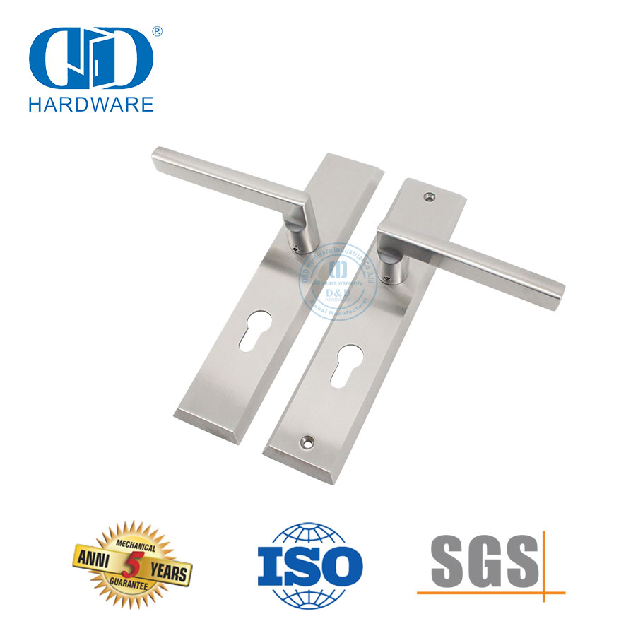 SUS304 High Quality Modern Lever Handle with Plate for Office Door-DDLP001