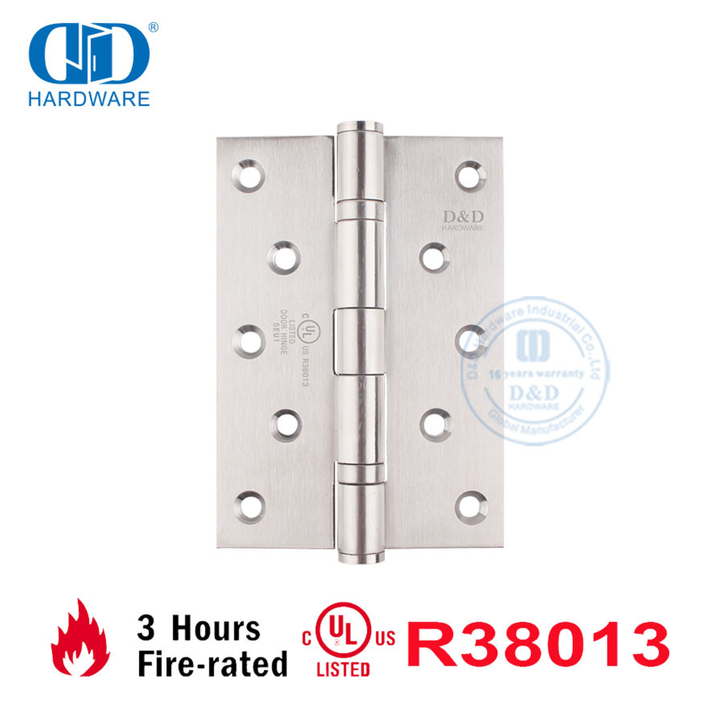 Factory Price UL American Standard Stainless Steel Fireproof Pivot Furniture Hardware Window Kitchen Cabinet Furniture Door Hinge-DDSS006-FR-5x4x3.4mm