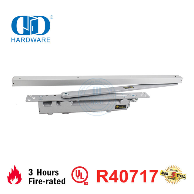 Adjustable Control UL Certification Fireproof Aluminum Automatic Overhead Exit Door Closer-DDDC052