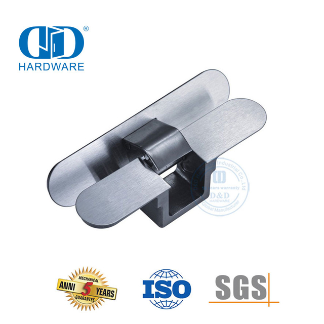 Superior Quality Stainless Steel Concealed Invisible Heavy Duty Adjustable 130 Degree Large Solid Wood Cabinet Door Hinge-DDCH0014