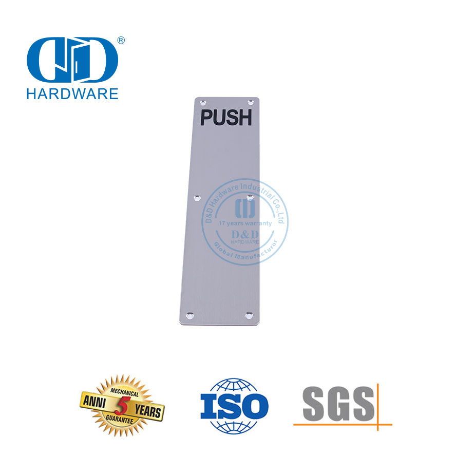 Modern Push Stainless Steel Door Name Plate Sign Plate Household Bathroom Washroom Toilet Entry Door Signature Plate-DDSP005