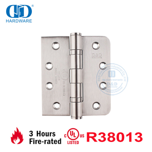 Factory Price Stainless Steel UL Certificate American ANSI Fireproof Detachable Square And Round Corner Hinge Residential Door Hinge-DDSS001-FR-4X3.5X3mm