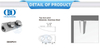 Stainless Steel Heavy Duty Top Door Piovt Glass Fitting Patch Fitting Pivot-DDGP011