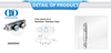 Stainless Steel Over Panel Pivot Patch Fitting Pivot Glass Hardware-DDGP005