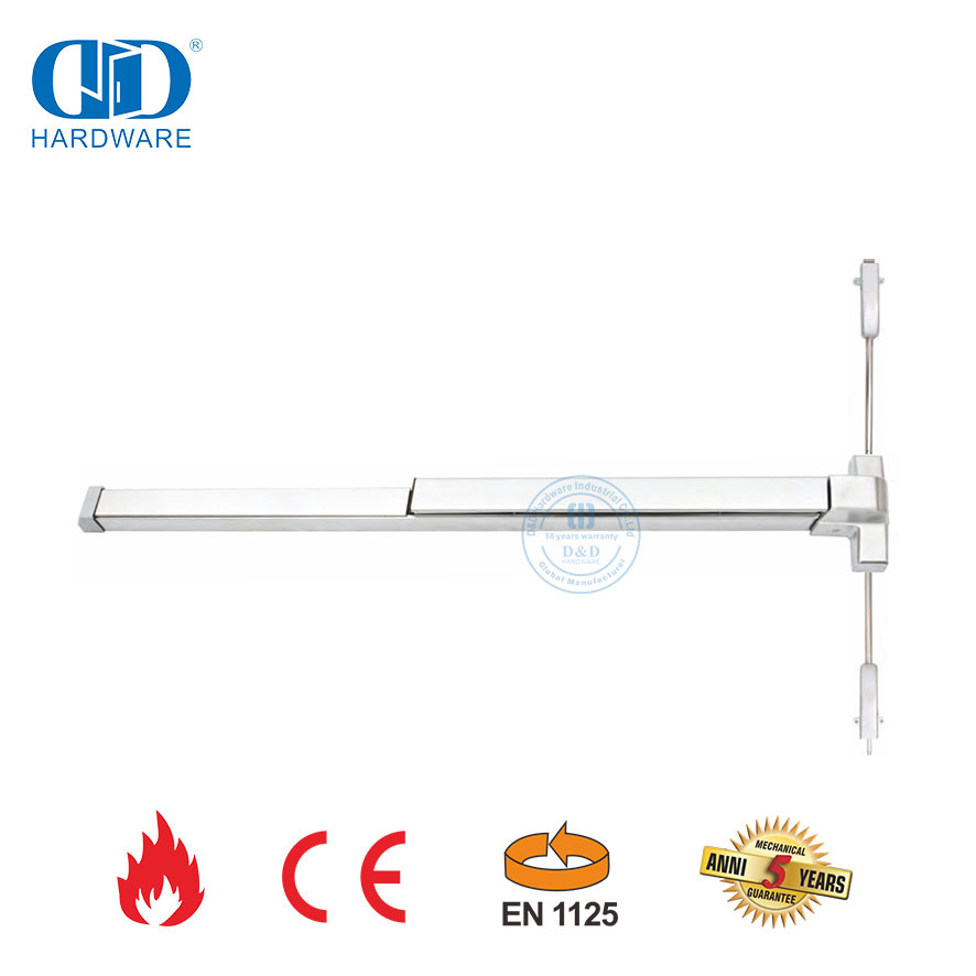Stainless Steel CE UL Listed Fireproof Panic Bar Panic Exit Device Hardware For Commercial Emergency External Door-DDPD028-CE