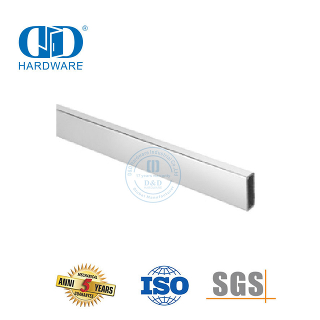 Stainless Steel Glass Hardware Fittings Furniture Hardware Bathroom Sliding Door Square Tube-DDSL001-9