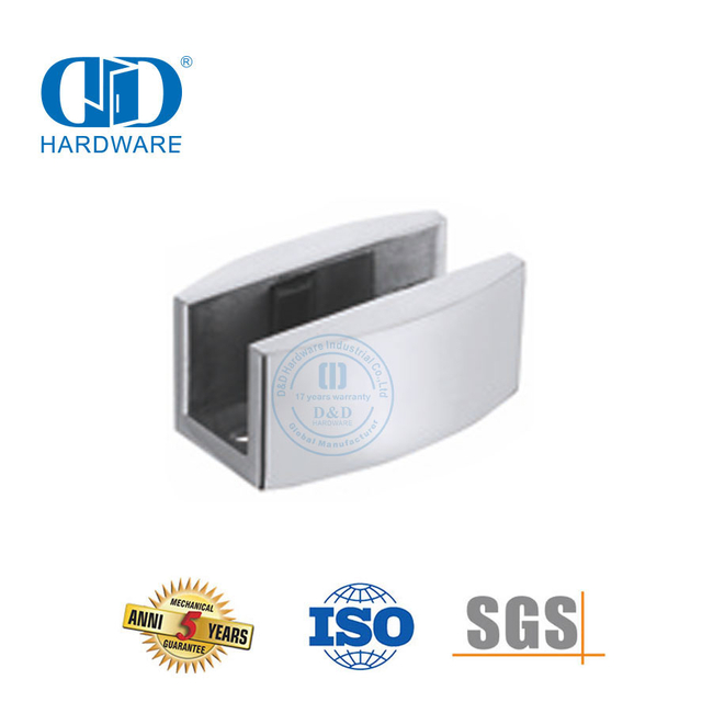 Stainless Steel Glass Fittings Sliding Door Hardware Shimmy Arrester-DDSL001-7