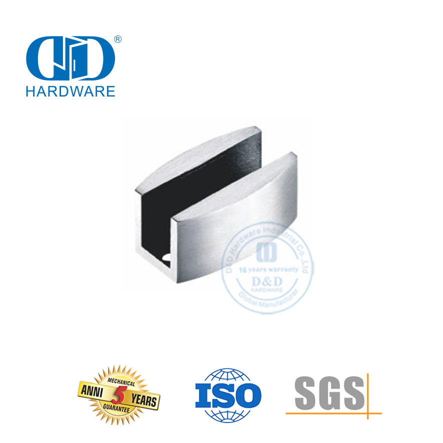 Stainless Steel Durable Glass Fittings Hanging Roller Glass Sliding Door For Bathroom Door-DDGS003