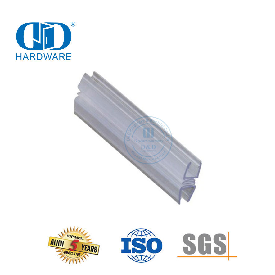 Rubber Glass Door Accessory Frameless Glass Shower Door Waterproof Magnetic Plastic PVC Seal Strip-DDWS010