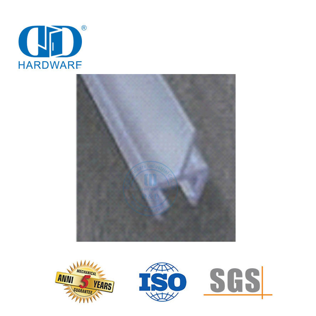 Various Types PVC Seal Strip Rubber Sealing Strip Shower Room Glass Door Waterproof Plastic Seal Strip-DDWS004
