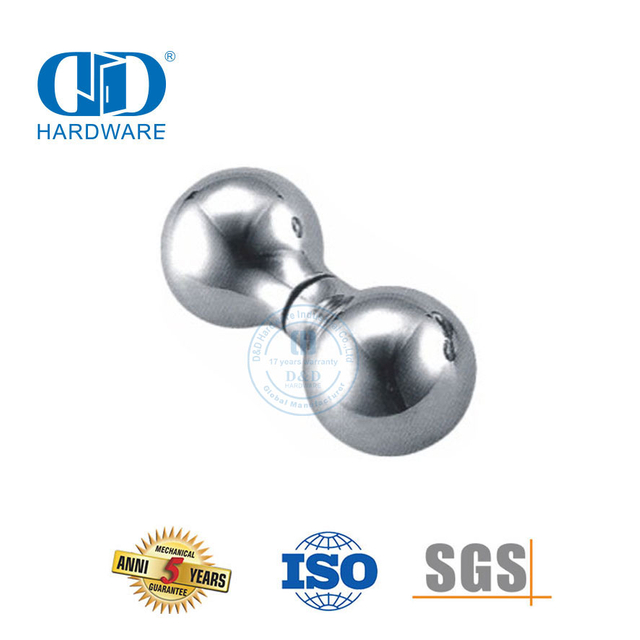Round Square Glass Shower Door Handle Pull Stainless Steel Knob Glass Door Knob-DDSK008