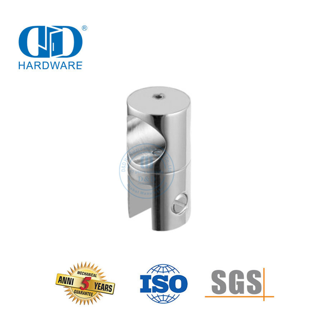 Stainless Steel Shower Cubicle Partitions Shower Room Glass Fixing Rod Hardware Fittings Corner Connectors-DDSC031