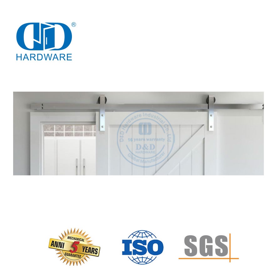 Stainless Steel Factory Supply Modern Barn Door Hardware Hanging Commercial Door Accessories Furniture Hardware-DDBD043