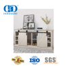 Stainless Steel Building Hardware Black Mini Sliding Barn Wooden Door Hardware For Cabinet and TV Stand-DDBD031