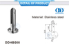 Stainless Steel Frameless Glass Balustrade Post Balustrade Railing Glass Clamp Spigot Handrail Wall Bracket-DDHB008