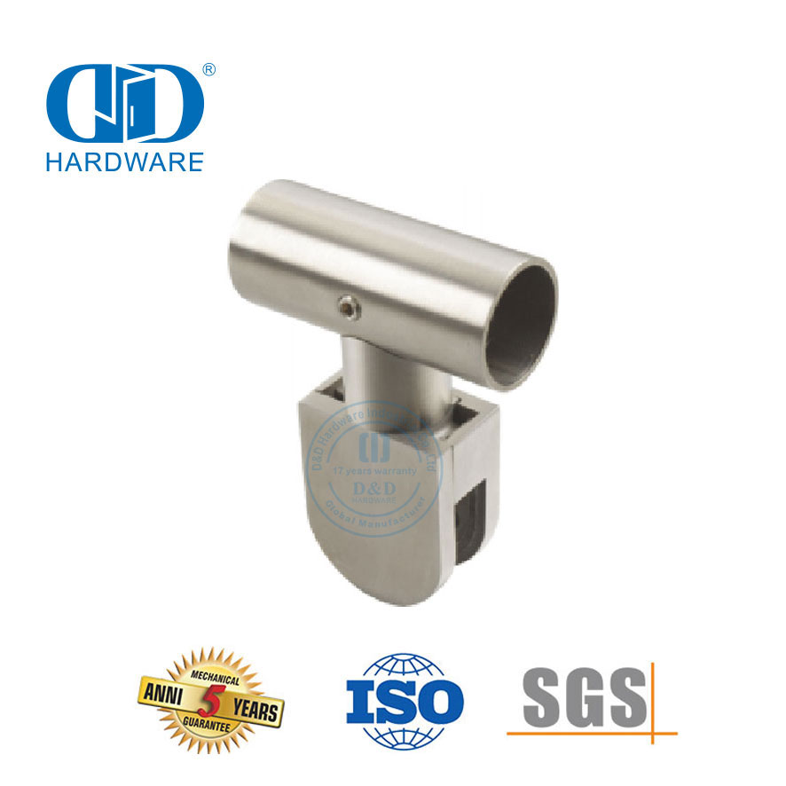 Stainless Steel Shower Hinge Connector Glass Wall Corner Connector Patch Fitting Glass Top Clamp-DDWC002