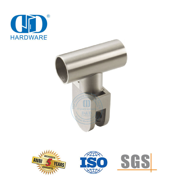 Stainless Steel Glass Wall Corner Connector Glass Top Clamp Tube Corner Clip Glass Connector-DDWC003