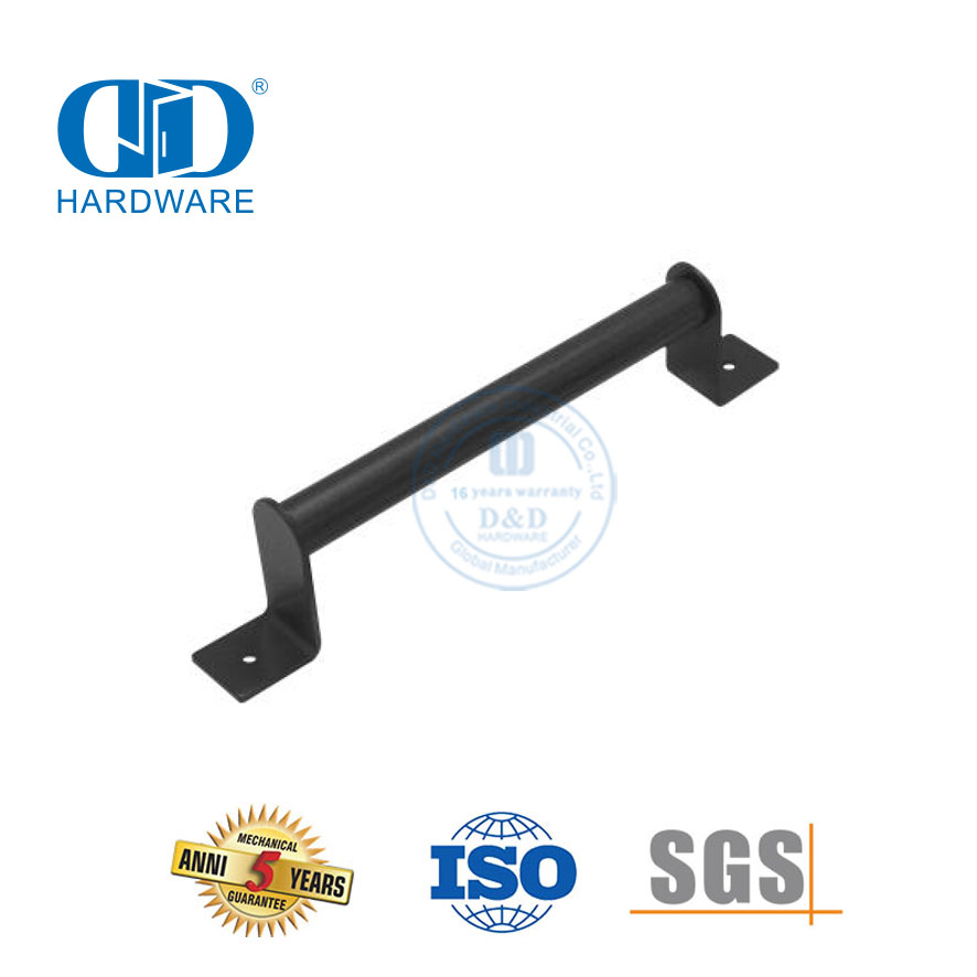 Stainless Steel Sliding Handleset Heavy Duty Powder Coated Black Pull Barn Door Handle-DDBD098