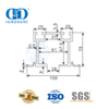 Factory Wholesale Stainless Steel Glass Accessories Door Hardware Roller Track For Bathroom Restroom Lavatory-DDGS147