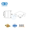 Stainless Steel High Quality Square Tube Glass Clamp Connector for Bathroom Fittings-DDSC017