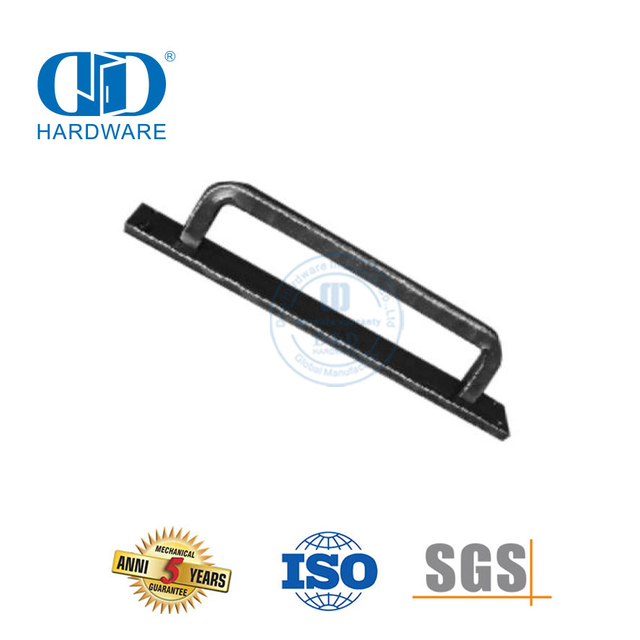 Stainless Steel Furniture Pull Handle Black Squae Sliding Barn Door Handle Push Pull Handle Barn Hardware Flush Handle-DDBD106