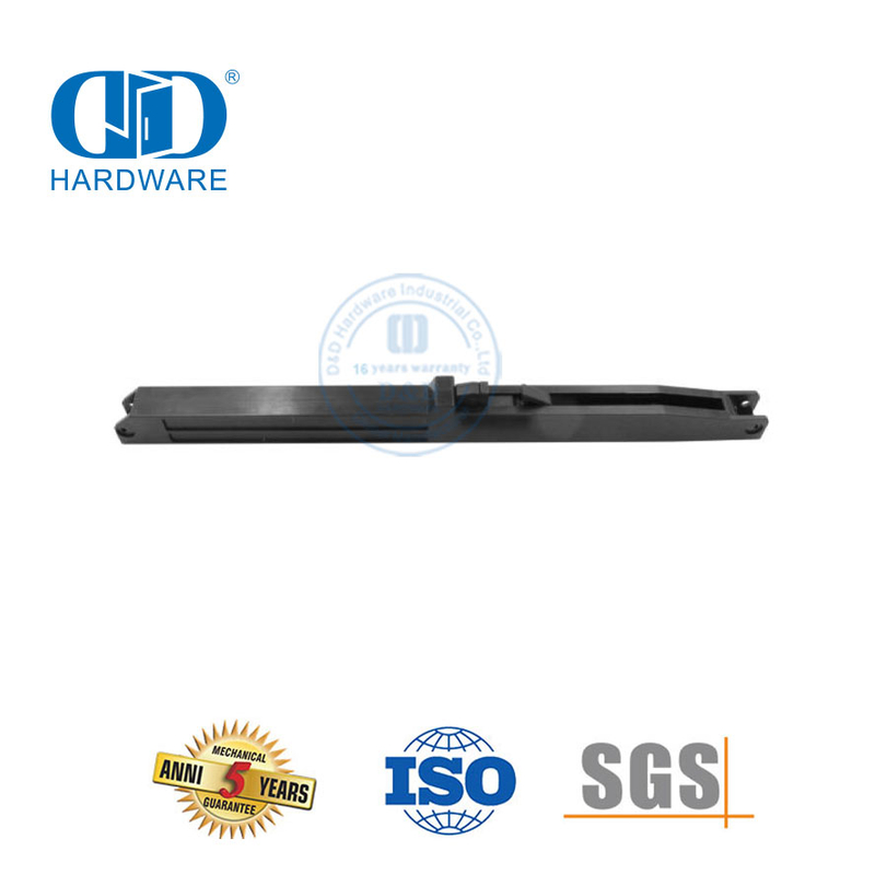 Stainless Steel Black Soft Close Non Dril Hole Sliding Door Kits Barn Door Hardware Kit-DDBD136
