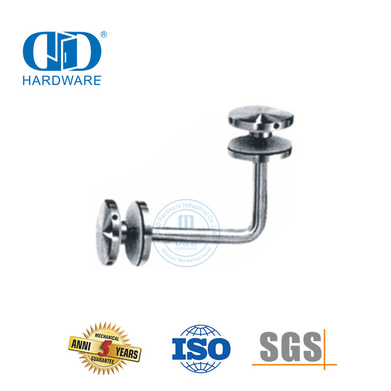 Manufacturer Stainless Steel Door Fitting Glass Stair Balustrade Railing Handrail Bracket-DDHB001