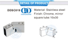 Stainless Steel Commercial Shower Cubicles Fixed Bracket Glass Holder Divider Partition Clamp Connector-DDSC019