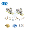 Stainless Steel Plastic Flat Three Wheel Roller Sliding Barn Door Hardware Kits Furniture Hardware-DDBD053