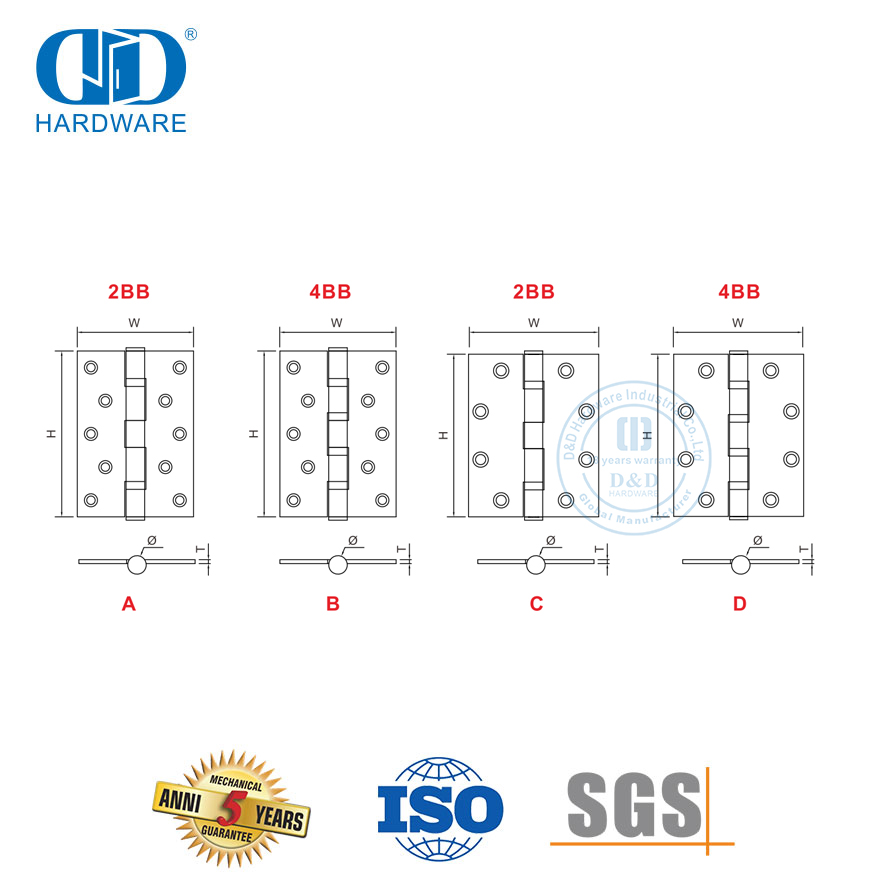 Ball Bearing Door Hinges