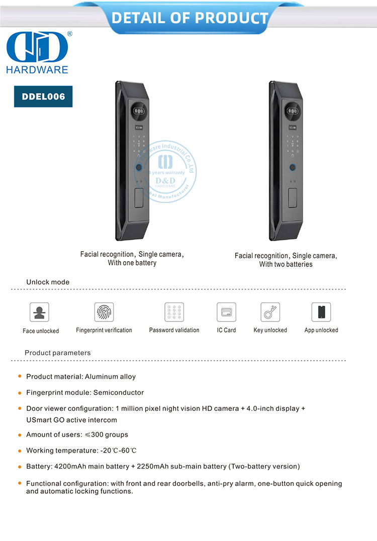 digital smart door lock