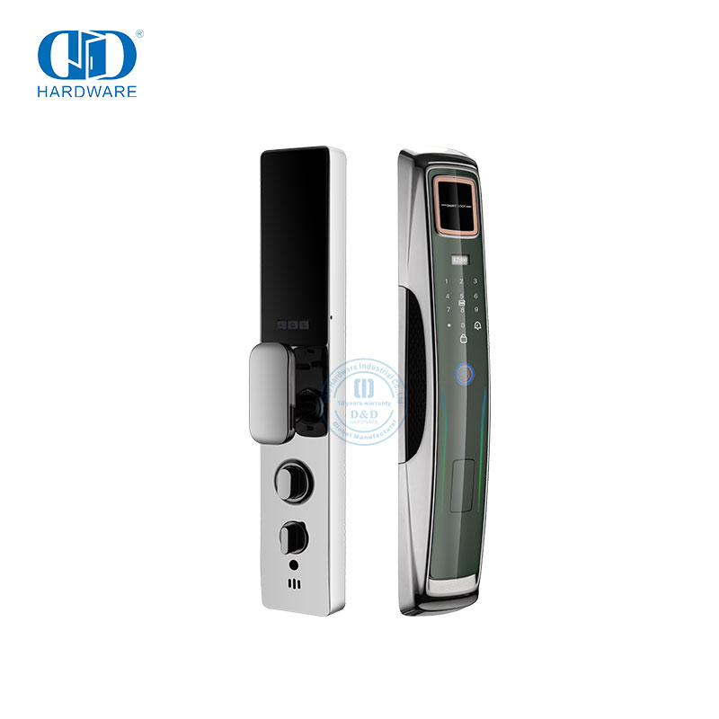 Manufacturer WiFi Digital Card Security Safe Electronic Fingerprint Remote Control Smart Door Lock with Camera And Audio -DDEL009