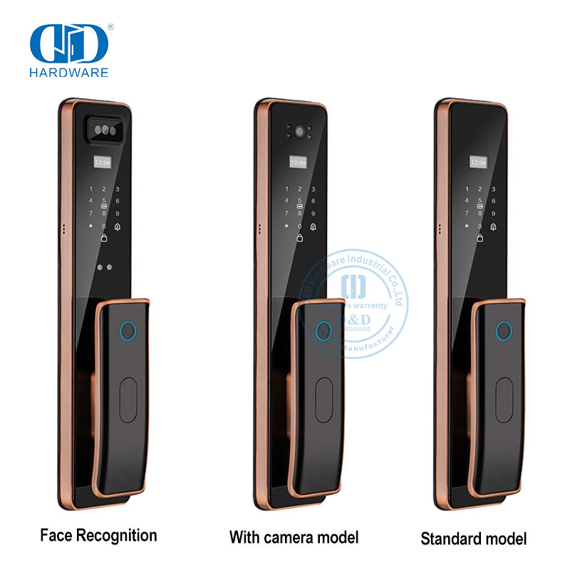 Luxury Wifi Remote Capture with Camera Key Fingerprint Smart Door Lock-DDEL011